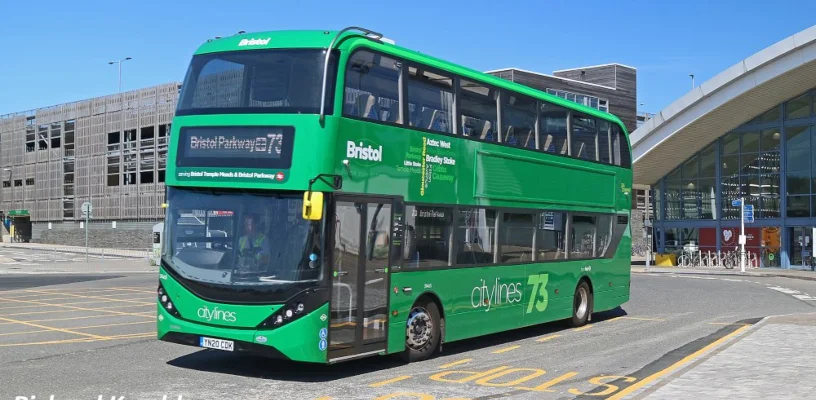 First Bus vehicle on the road