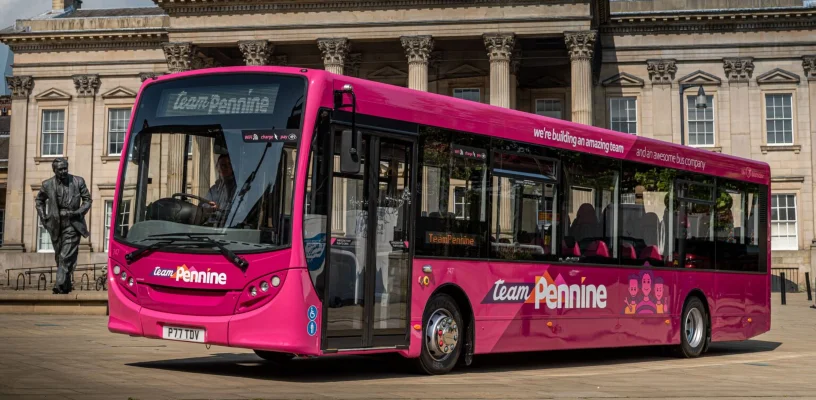 Team Pennine bus on the road