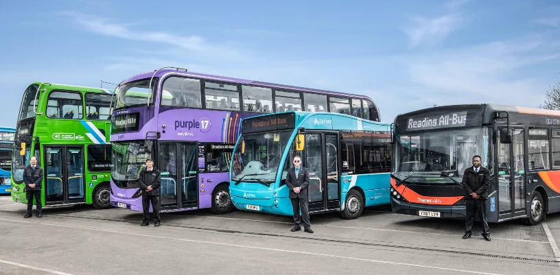 Reading Buses fleet of buses