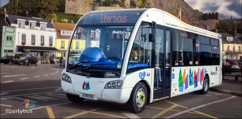 Tower Transit LibertyBus service in the Channel Islands